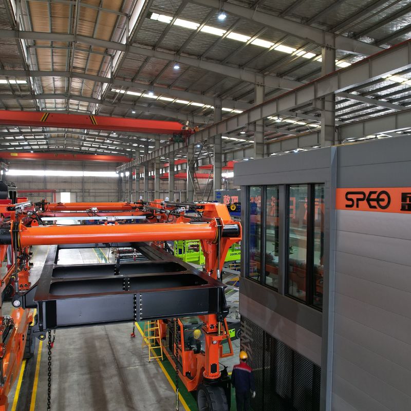 SPEO-Behälter-anhebendes Fahrzeug, orange Portbehälter Crane Truck For Steel Factories